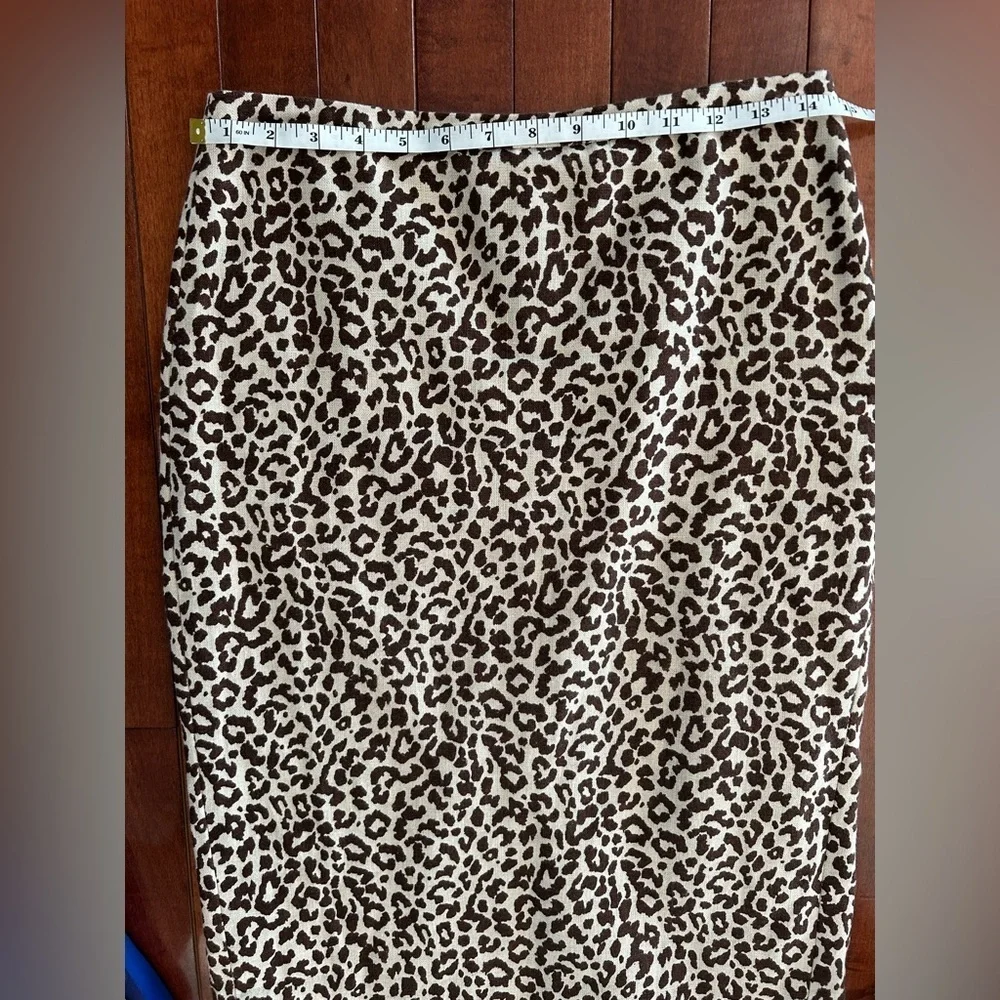 J. Crew Women's Animal Print Pencil Skirt Size 2